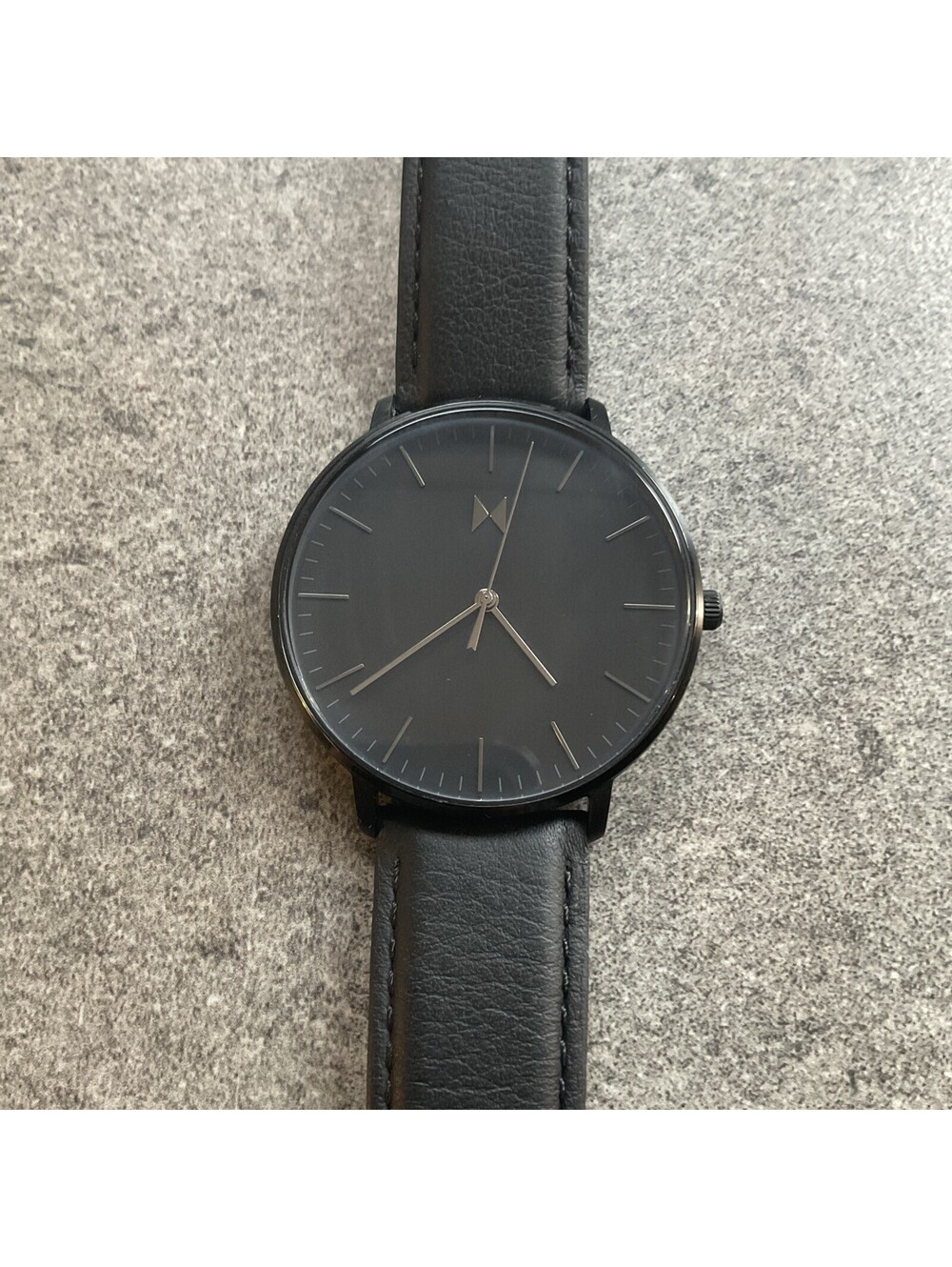 MVMT Legacy Slim Mens Watch Black 42mm Case And Leather Band 28000088-D Bin B